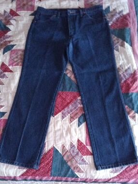 Wrangler Men's Dark Blue Denim Jeans NWOT